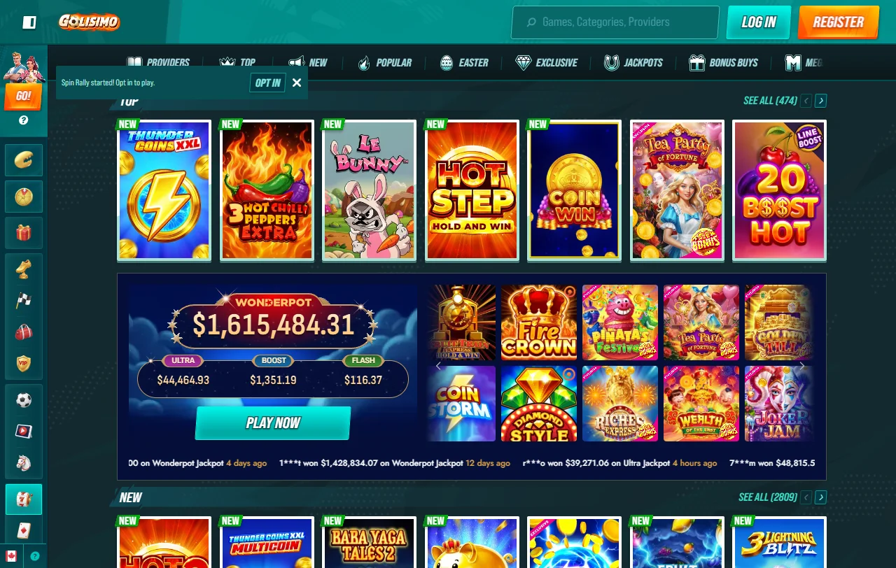 Bonos bienvenida promociones vigentes Golisimo Casino España