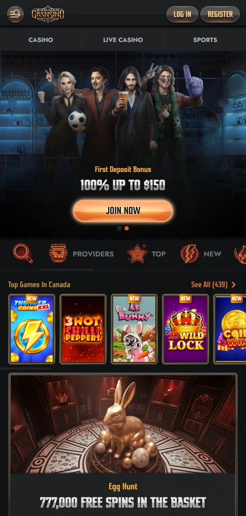 Acceso a Gransino casino España desde smartphone - plataforma móvil optimizada sin descarga de aplicación requerida