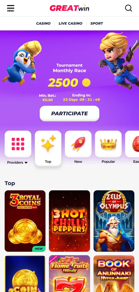Métodos de depósito y retiro en GreatWin casino España - Bizum, tarjetas y e-wallets disponibles