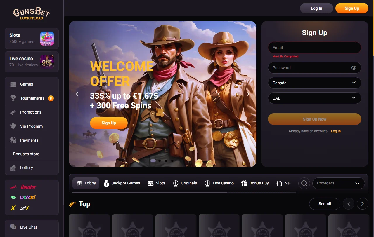 Gunsbet Casino España análisis completo plataforma jugadores España