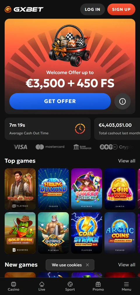 GXbet casino España en dispositivos móviles — experiencia de juego optimizada