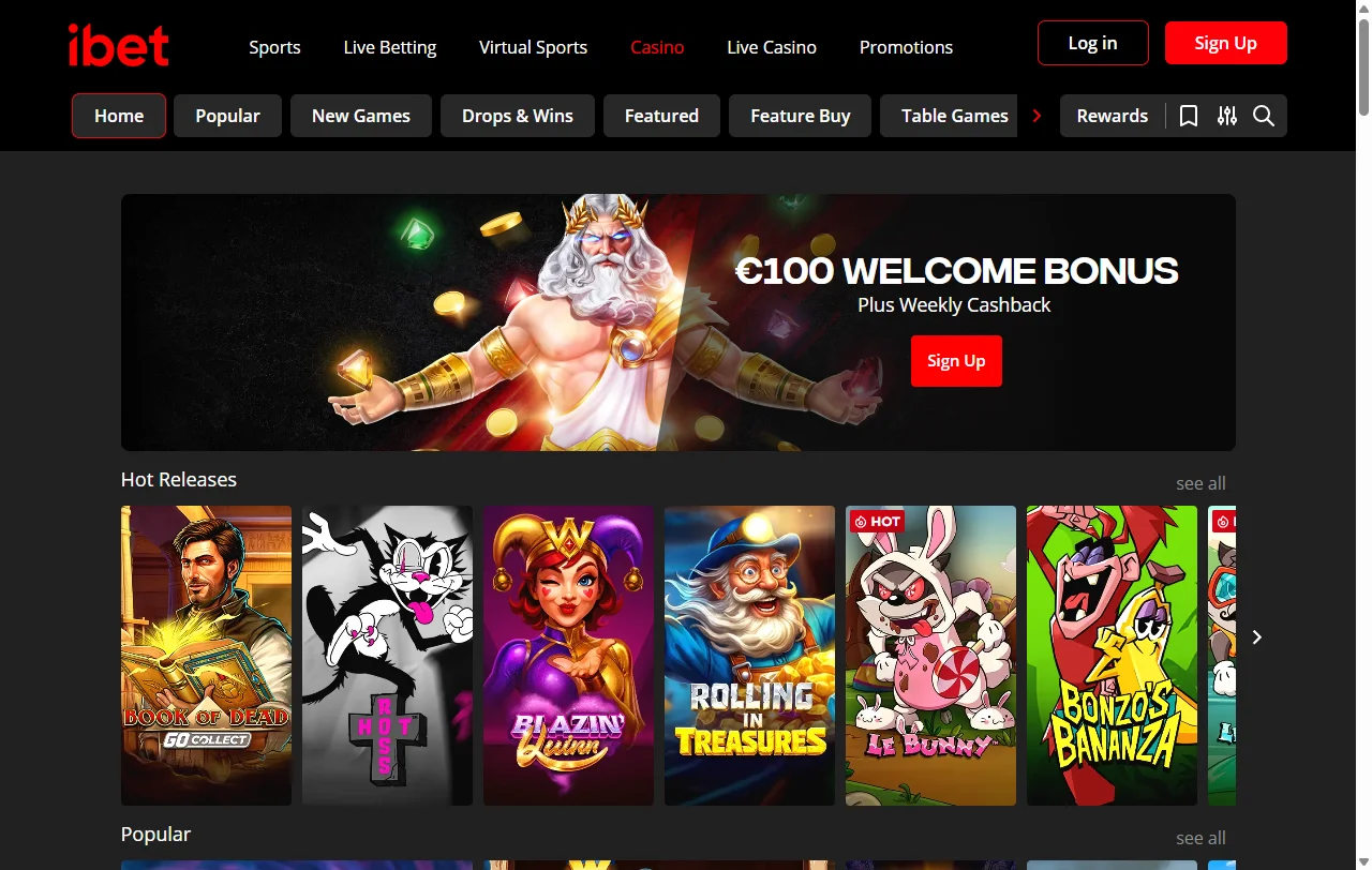Juegos slots y proveedores destacados ibet Casino España