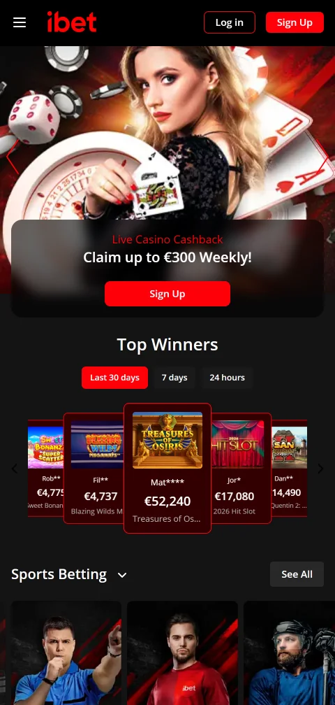 Juego móvil accesible ibet Casino España smartphones