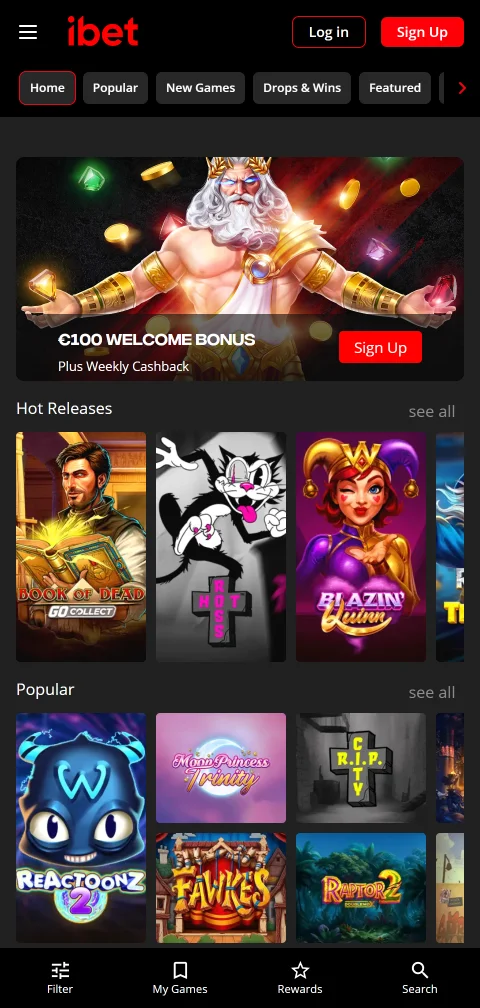 Pagos depósitos retiros ibet Casino España plataforma