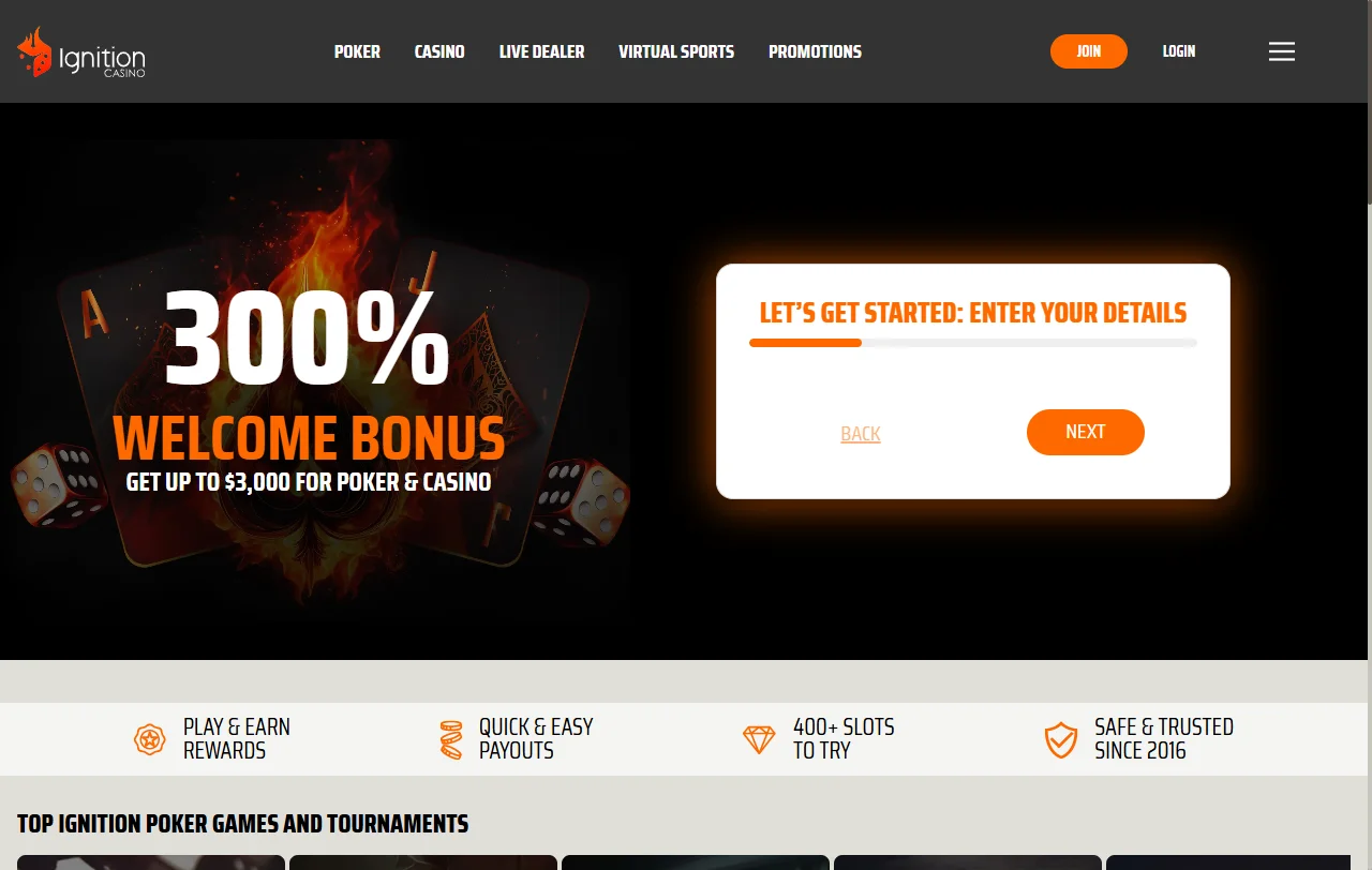 Análisis completo de Ignition Casino España cubriendo características de plataforma y ofertas para jugadores españoles
