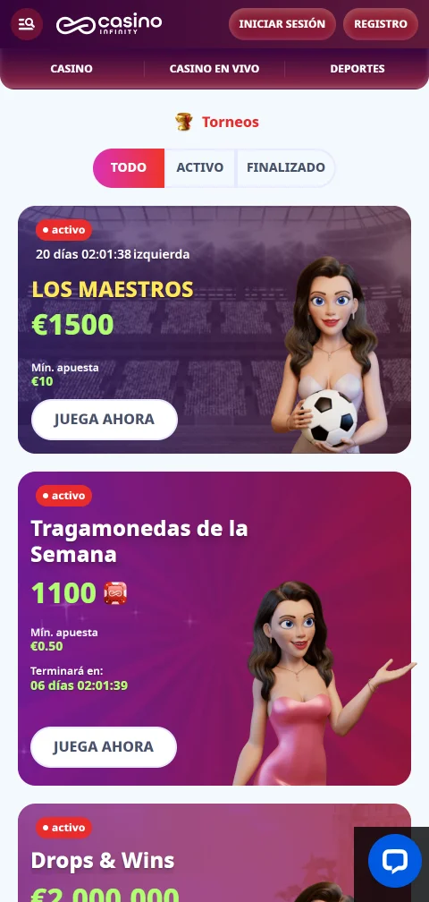 Infinity Casino experiencia móvil y acceso desde smartphone