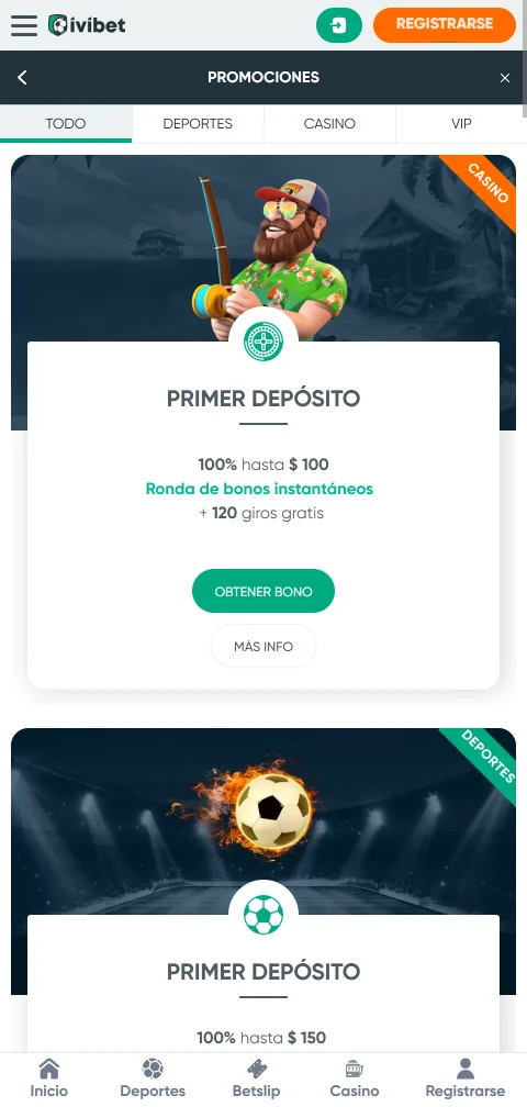 Métodos pagos depósitos retiros Ivibet Casino España