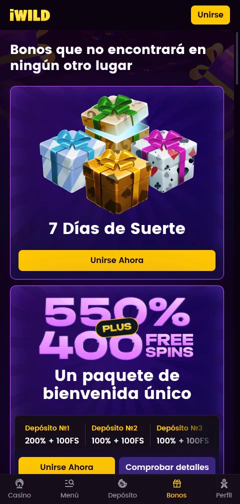iWild Casino depósitos, retiradas y métodos de pago disponibles