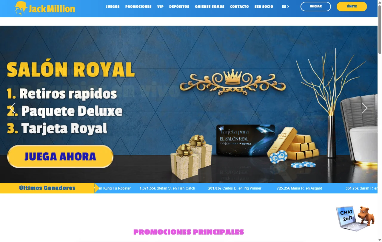 Análisis exhaustivo Jack Million Casino España para jugadores españoles