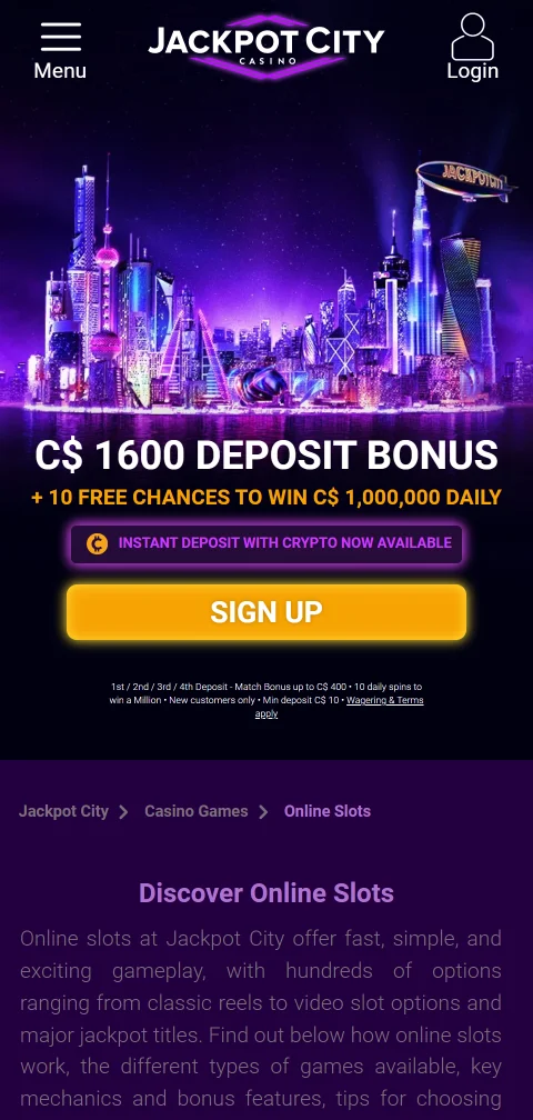 Experiencia de juego móvil en Jackpot City Casino España - accesibilidad y funcionalidad en dispositivos portátiles