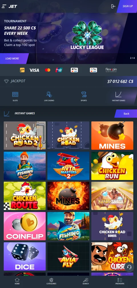 Jet Casino acceso móvil y experiencia en smartphone