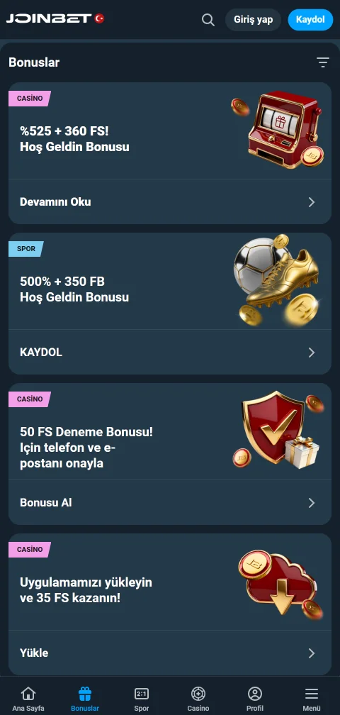 Joinbet Casino métodos de pago, depósitos y retiradas