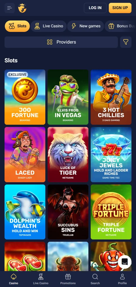 Métodos pago depósitos Joo Casino España