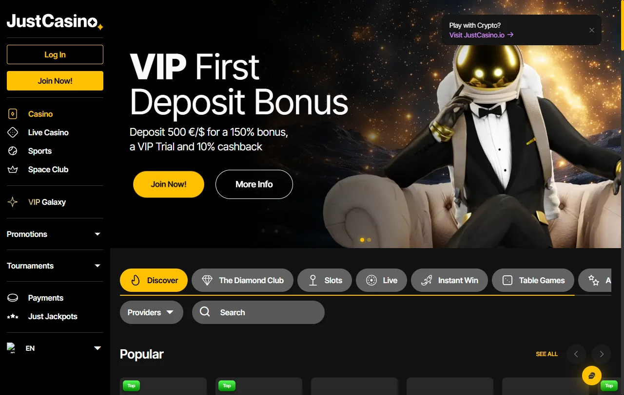 Just Casino análisis completo para jugadores de España