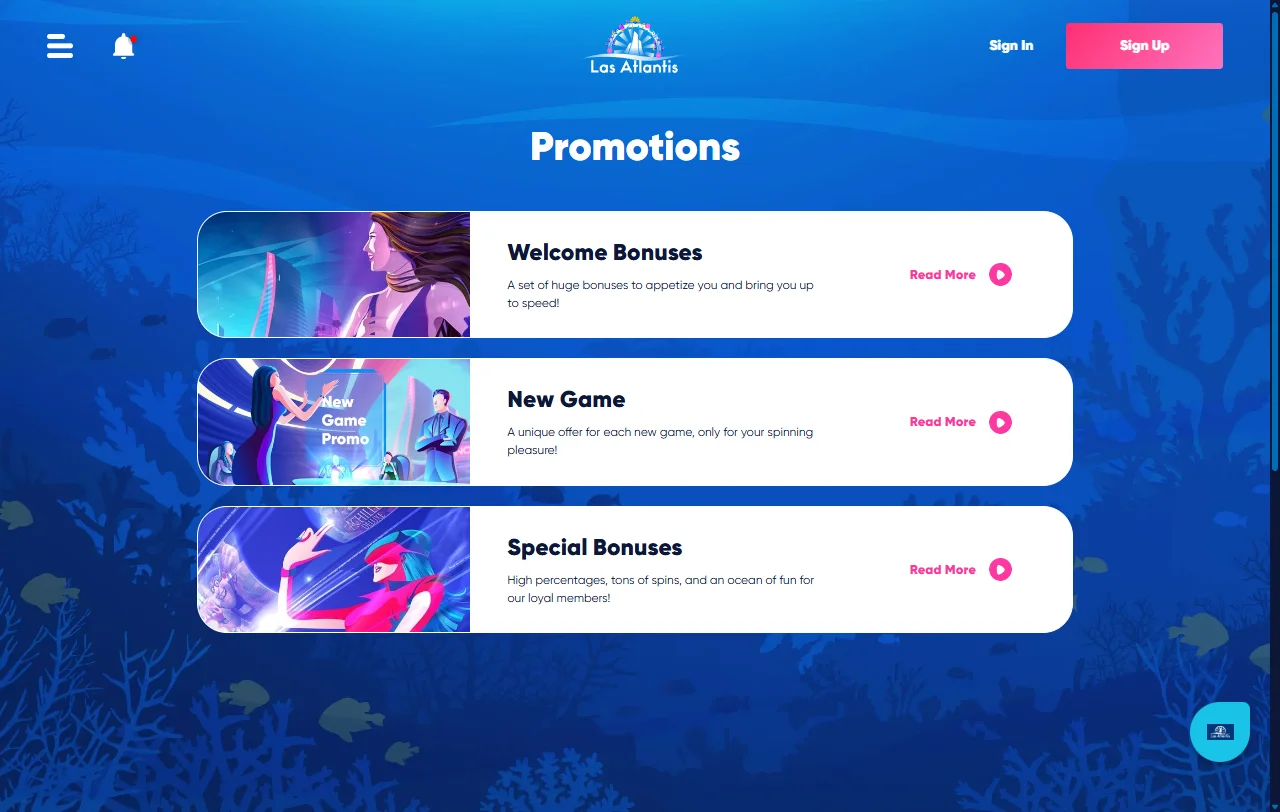 Las Atlantis Casino catálogo de juegos y proveedores destacados