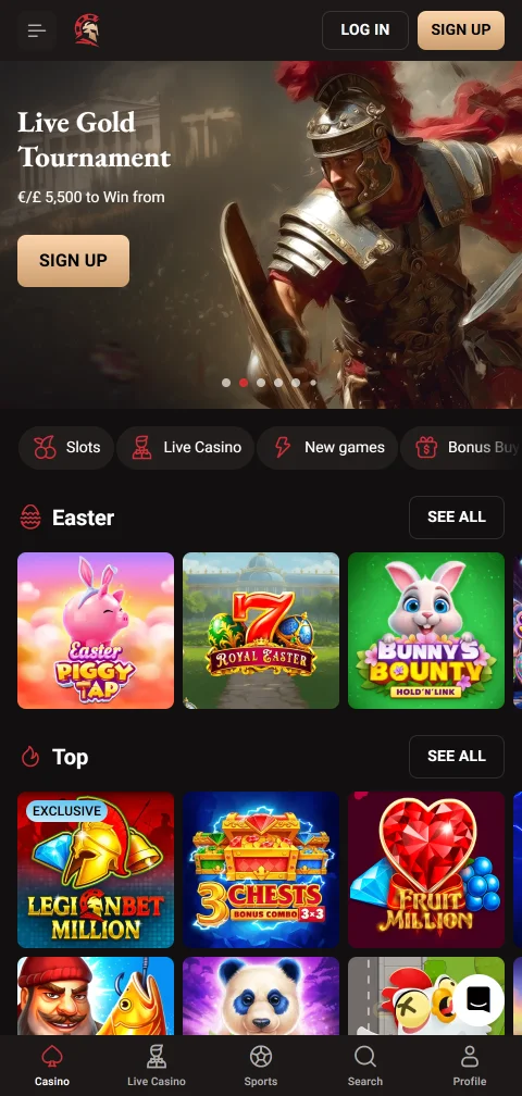 Legionbet Casino experiencia móvil y acceso desde smartphone