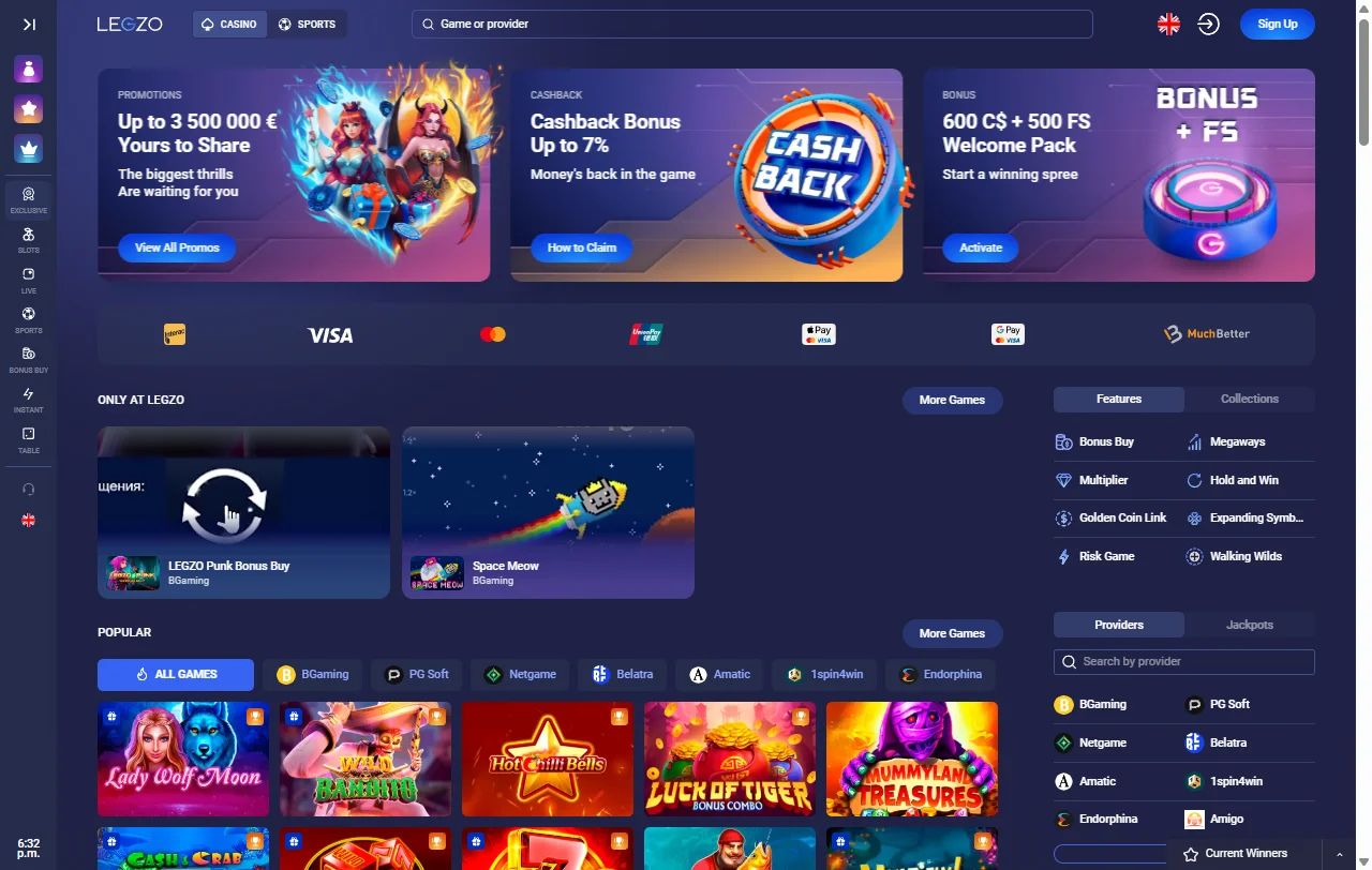 Legzo Casino análisis completo para jugadores de España