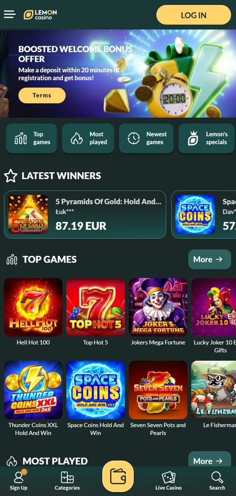 Lemon Casino experiencia móvil y acceso desde navegador
