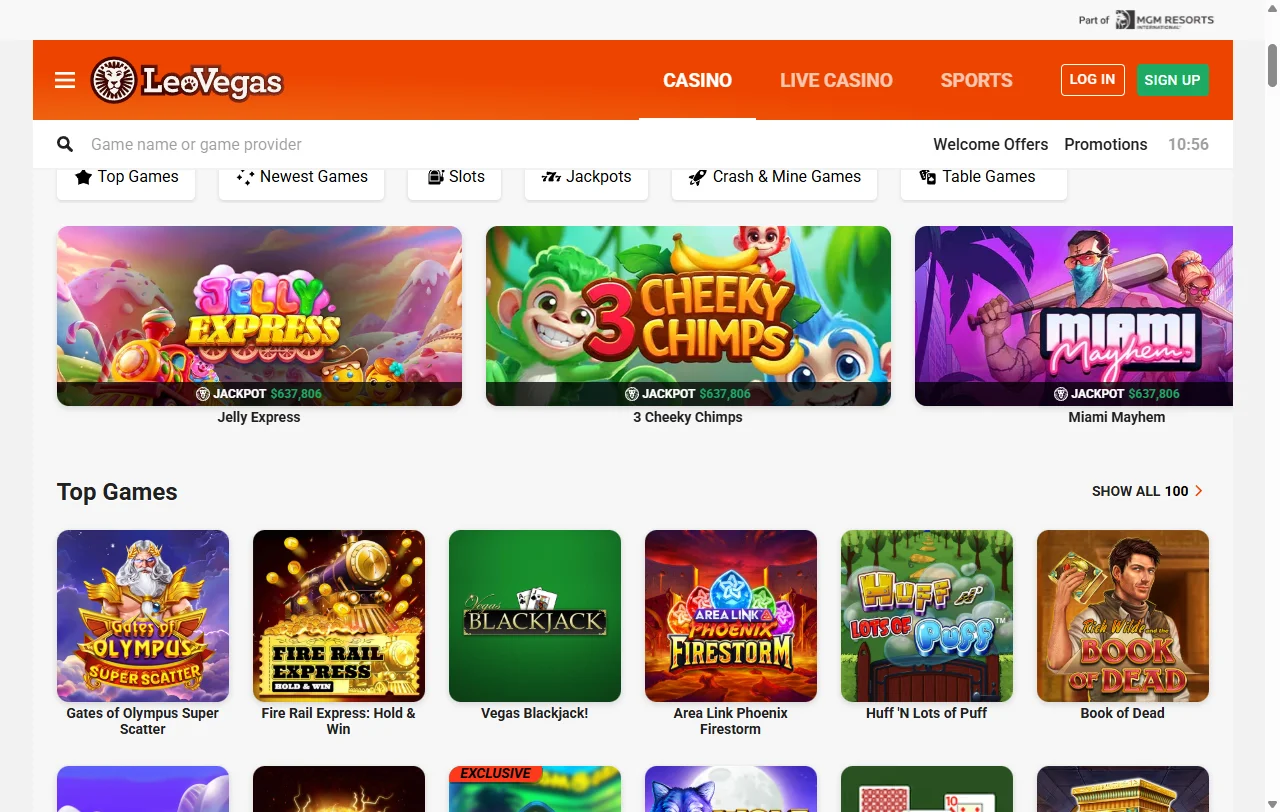 LeoVegas Casino España análisis completo plataforma España