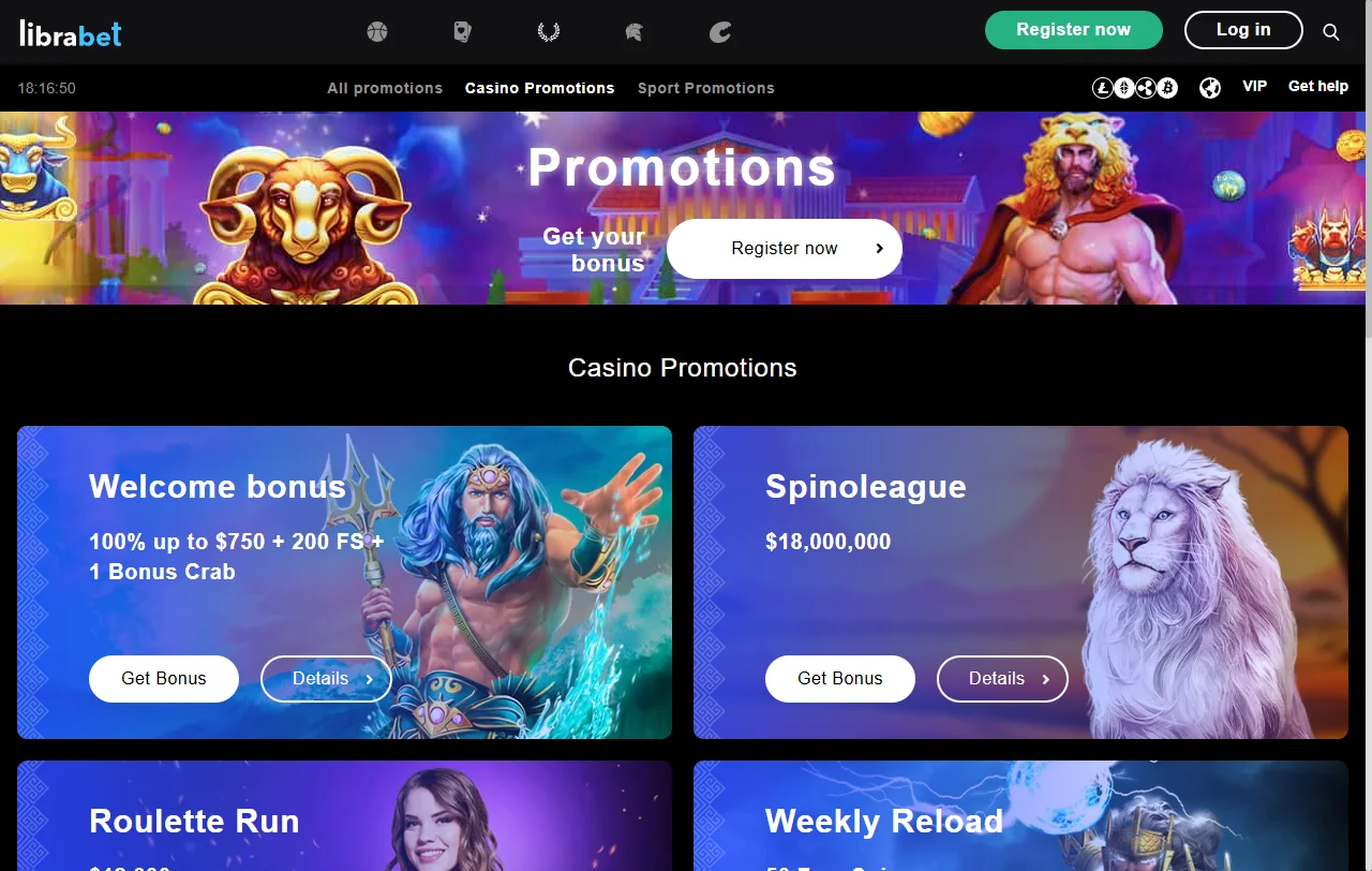 Selección juegos y proveedores en LibraBet casino España