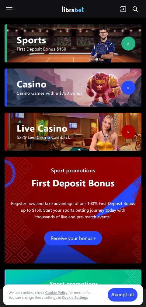 Experiencia móvil optimizada LibraBet casino España