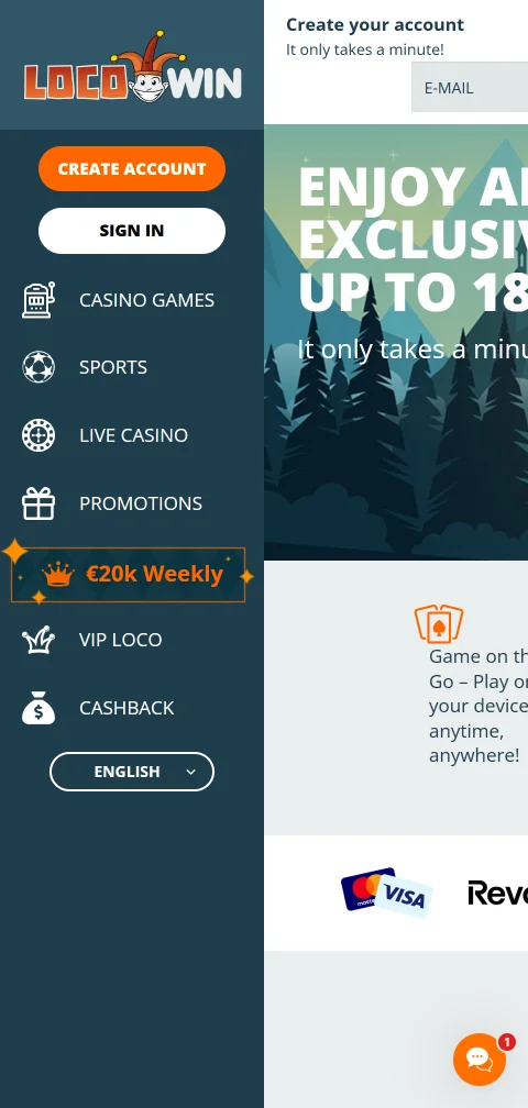 LocoWin casino experiencia móvil y acceso desde navegador