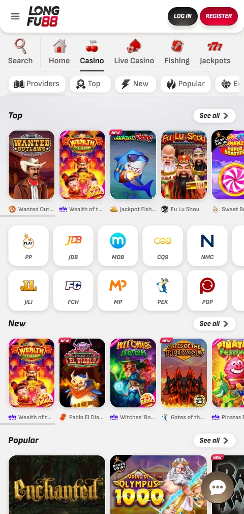 Métodos depósitos retiros pagos Longfu88 Casino España