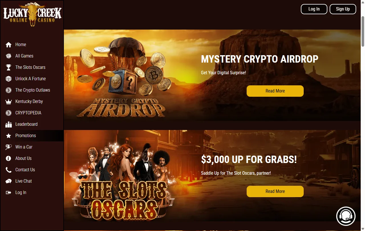 Bonos promociones paquete bienvenida Lucky Creek Casino España