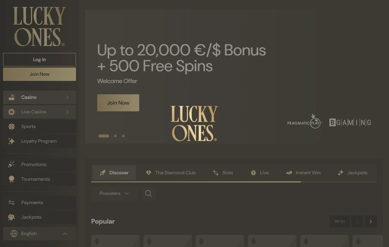 Lucky Ones Casino análisis completo para jugadores de España