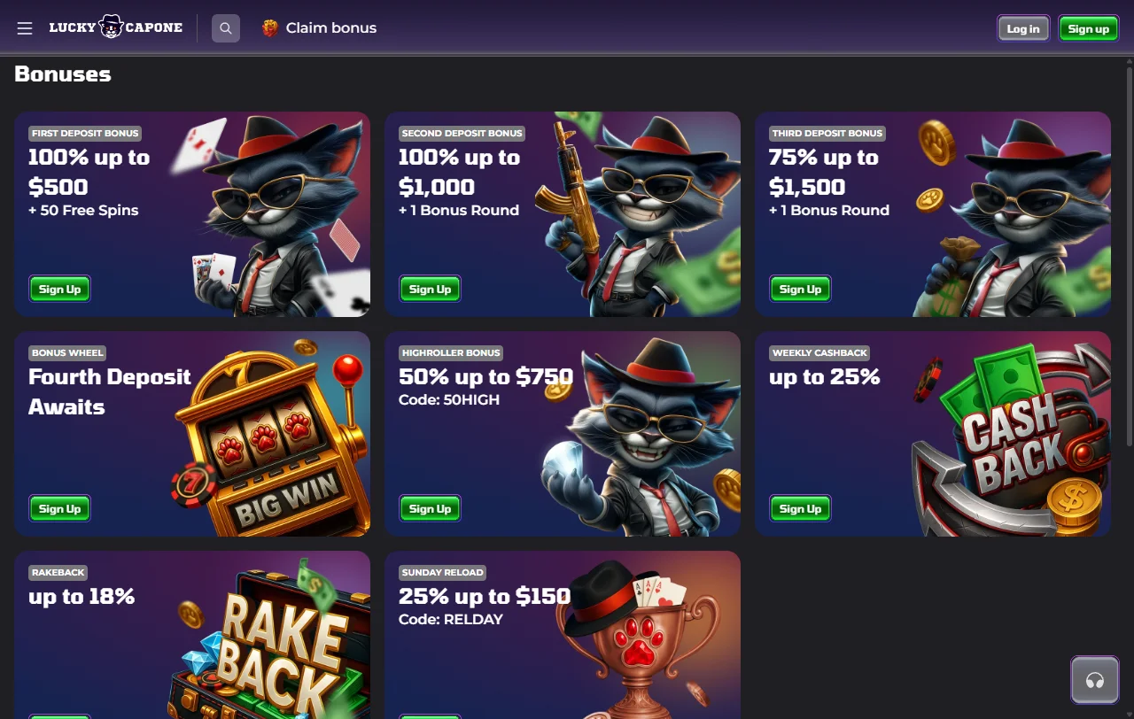 LuckyCapone Casino juegos y proveedores destacados en la reseña
