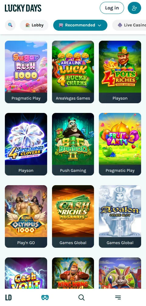 LuckyDays Casino pagos, retiradas y métodos disponibles