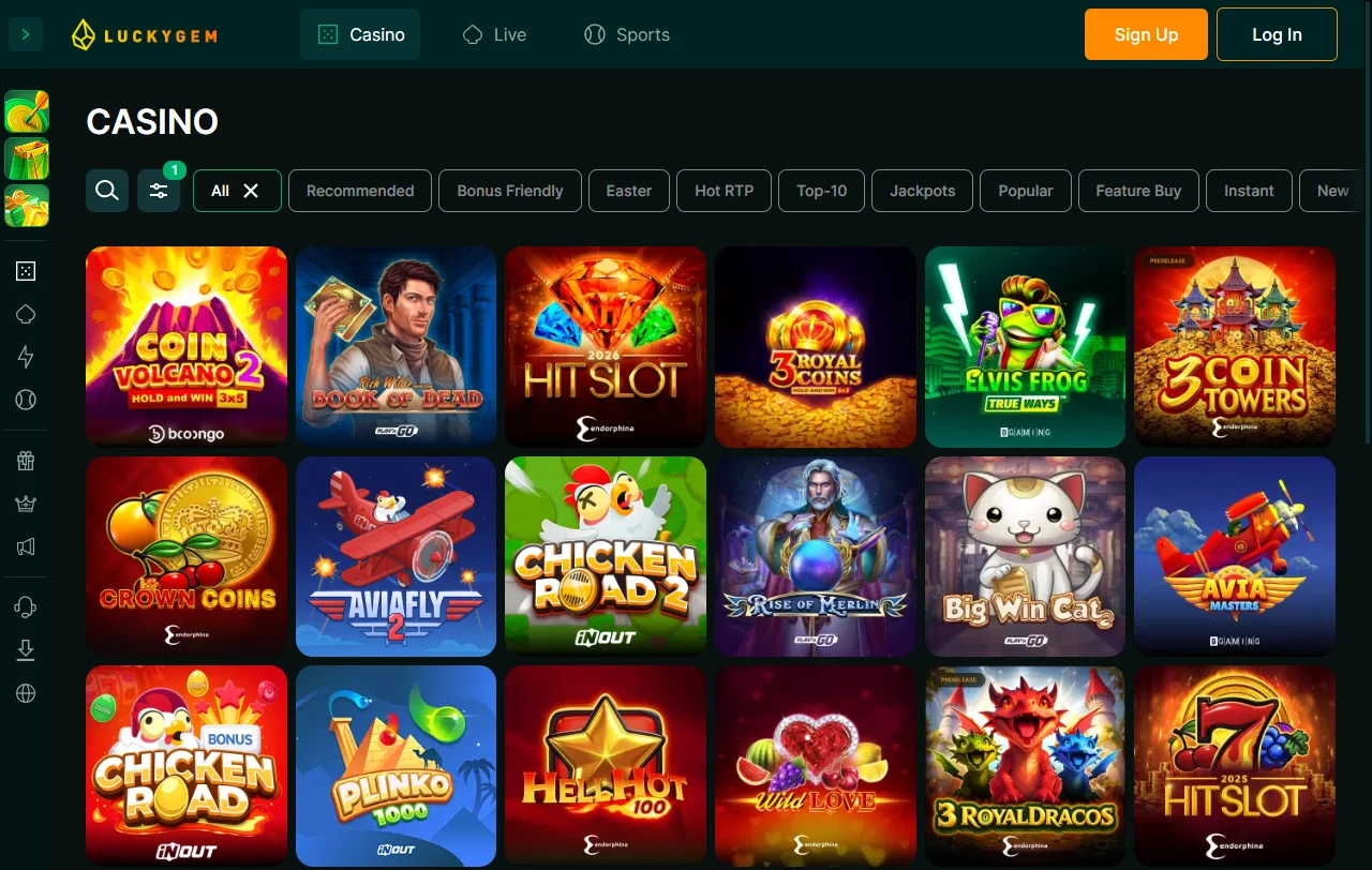 LuckyGem casino juegos, slots y entretenimiento en línea