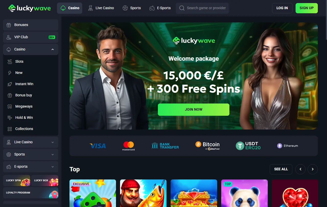 LuckyWave Casino análisis completo para jugadores de España