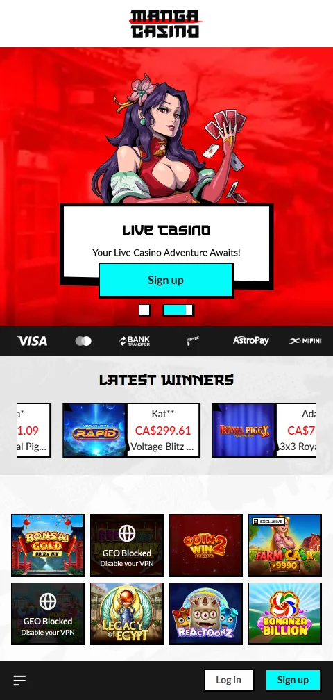 Manga Casino experiencia móvil adaptada para smartphone en España