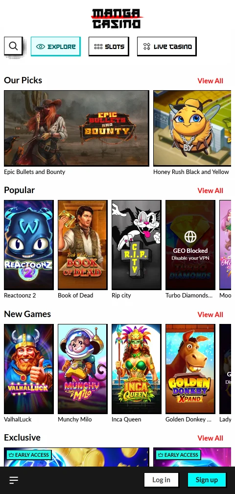 Manga Casino depósitos, retiradas y métodos bancarios habituales