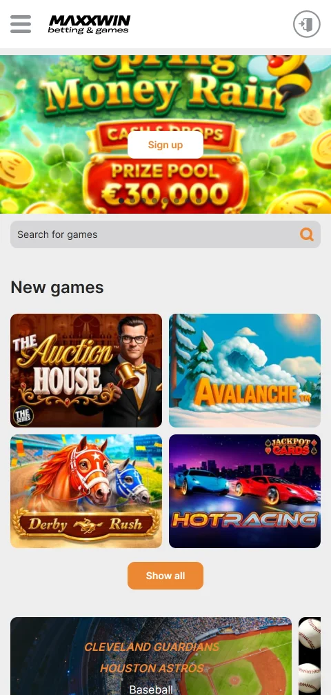 Juego móvil responsive MaxxWin Casino España accesible