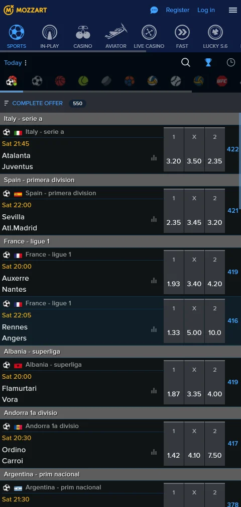 Mozzart Casino en móvil con acceso flexible desde España