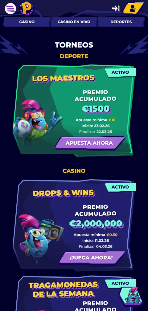 Depósitos, retiradas y métodos de pago en Mr. Pacho Casino