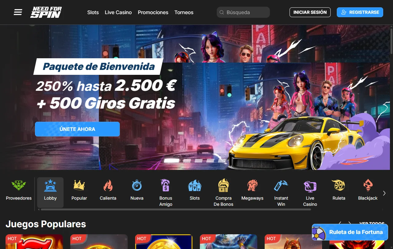 Need for Spin Casino análisis completo para jugadores de España