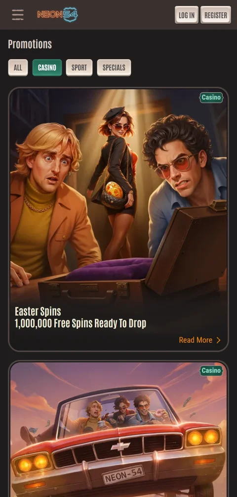 Métodos pago depósitos retiros Neon54 Casino España