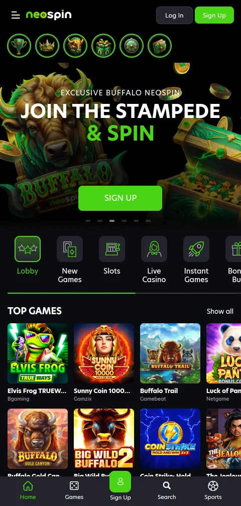 Neospin Casino acceso móvil desde cualquier dispositivo