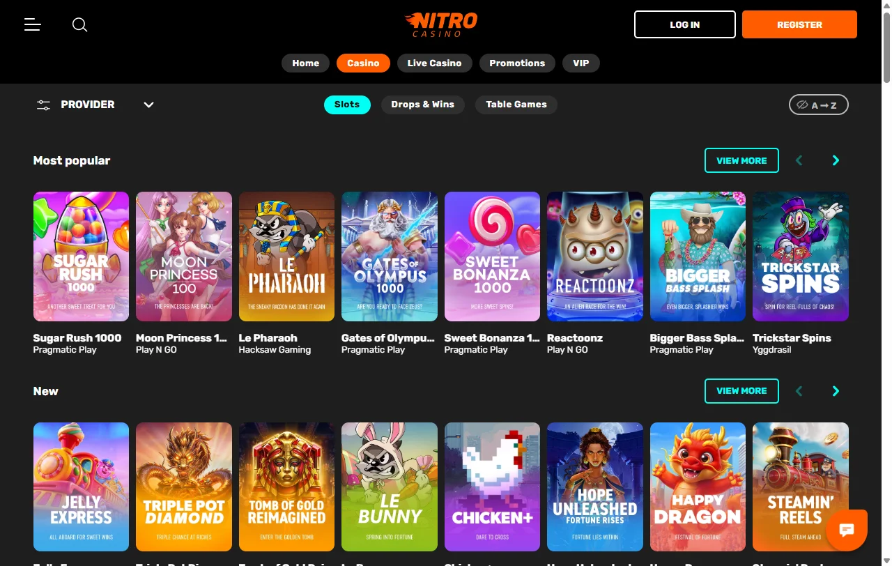 Nitro Casino juegos, slots y oferta de entretenimiento analizada