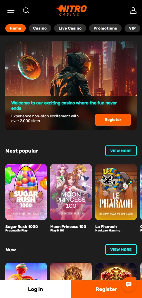 Nitro Casino en móvil con acceso cómodo desde smartphone