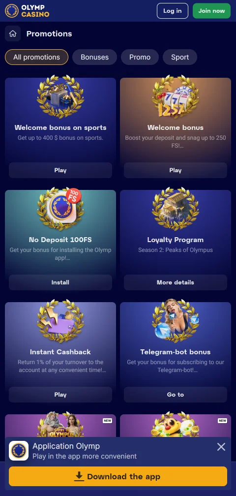 Olymp Casino pagos, retiradas y métodos bancarios