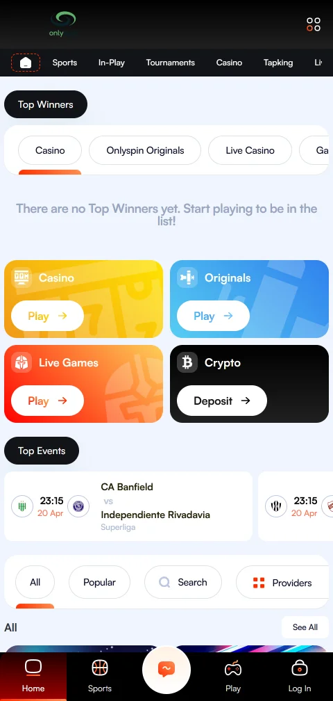 Onlyspin Casino experiencia móvil desde smartphone y navegador
