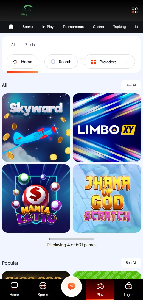 Onlyspin Casino depósitos, retiradas y métodos de pago