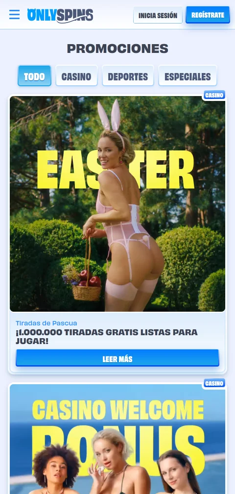 Métodos depósitos retiros OnlySpins casino España móvil