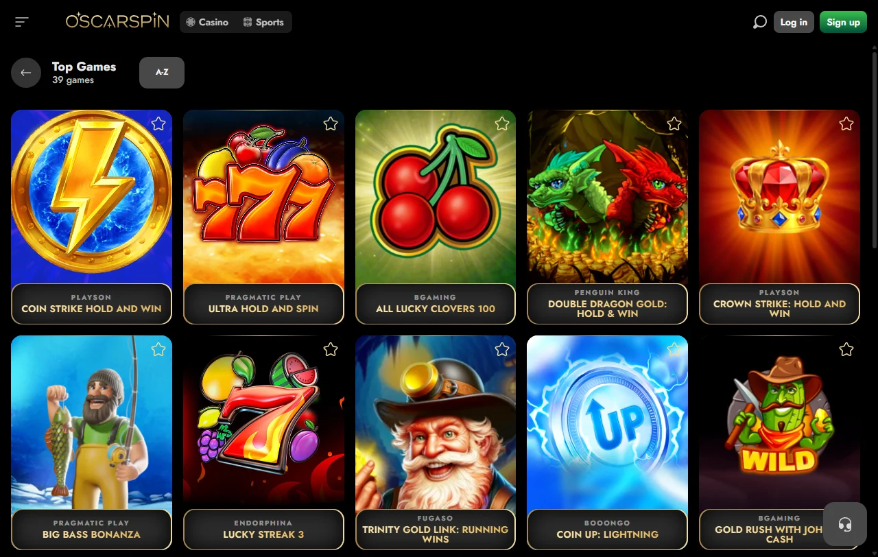 Slots mesas en vivo proveedores Oscarspin Casino España destacados