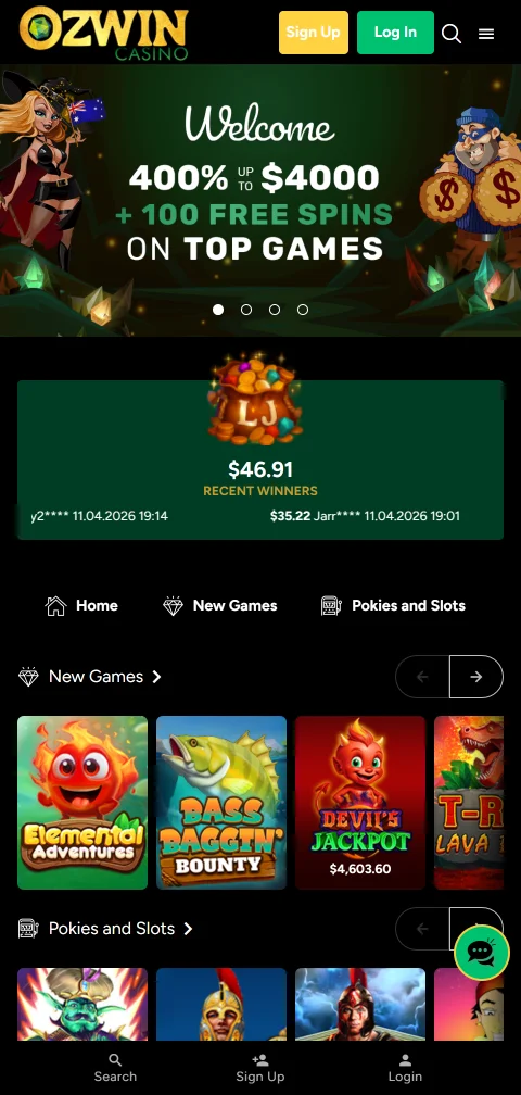 Ozwin Casino depósitos, retiradas y métodos de pago