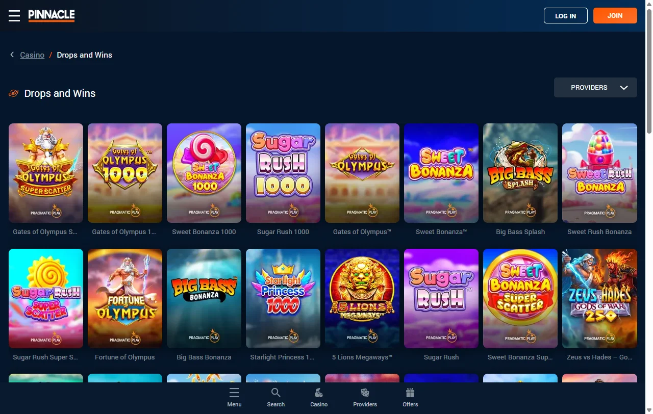 Bonos de bienvenida, promociones mensuales y ofertas especiales en Pinnacle Casino España